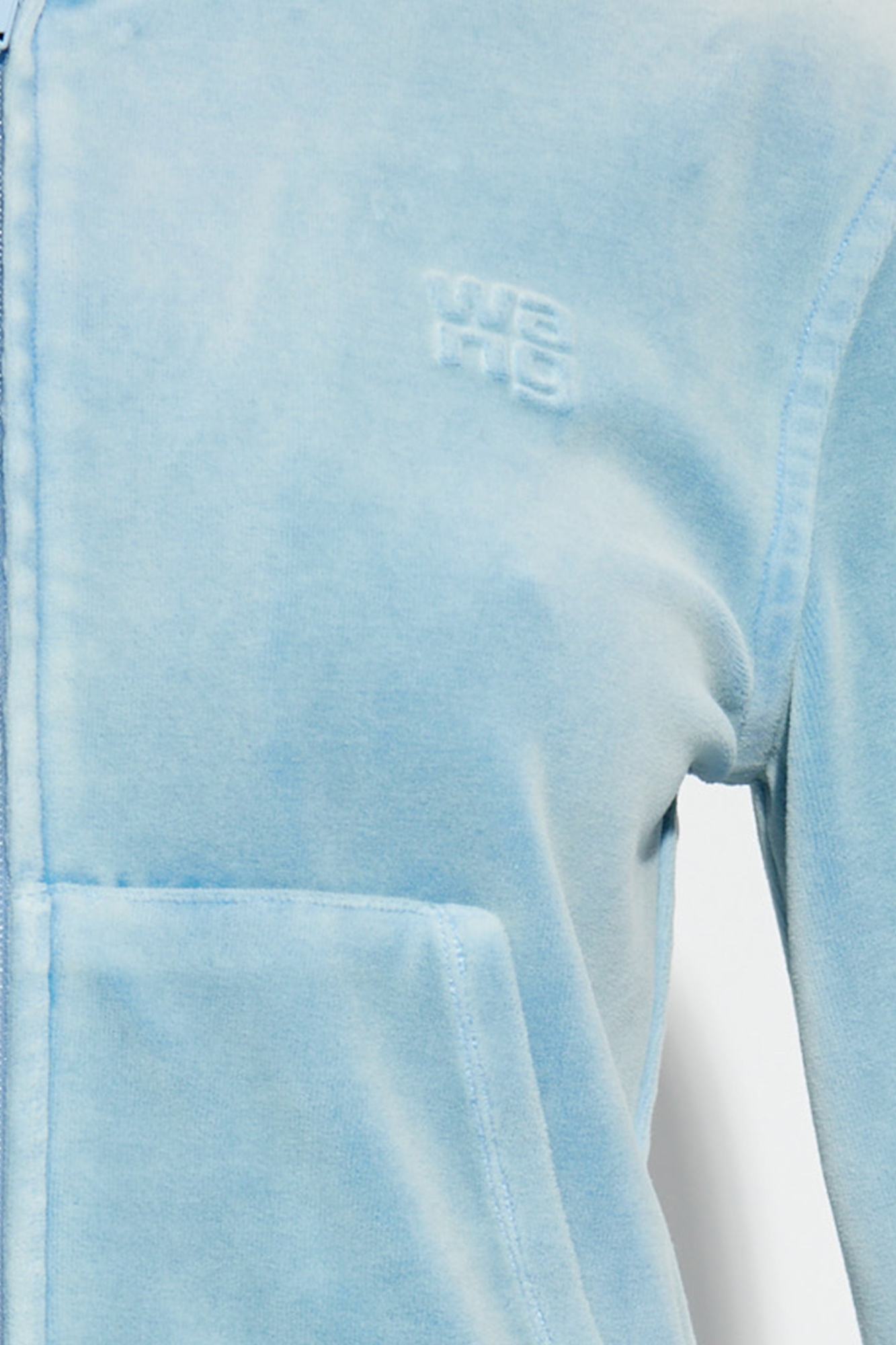 T by Alexander Wang Velour hooded sweatshirt | Women's